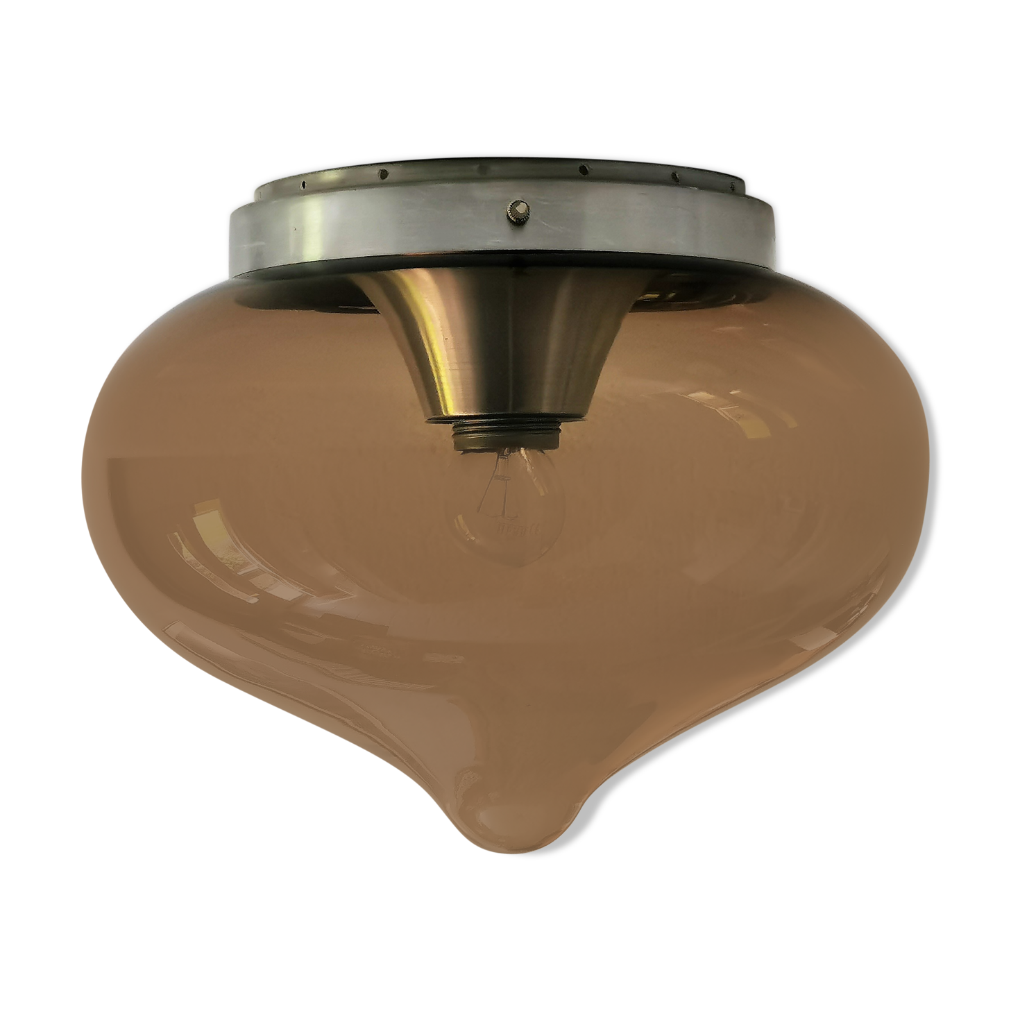 Plafonnier "Drop" en verre de Dijkstra (Pays-Bas)