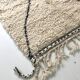 Moroccan Berber carpet Beni Ouarain with dark grey diamonds 2.6x1.53m