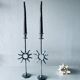 Pair of sun candle holders