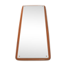 Miroir biseauté danois estampillé en teck 127 x 45 cm