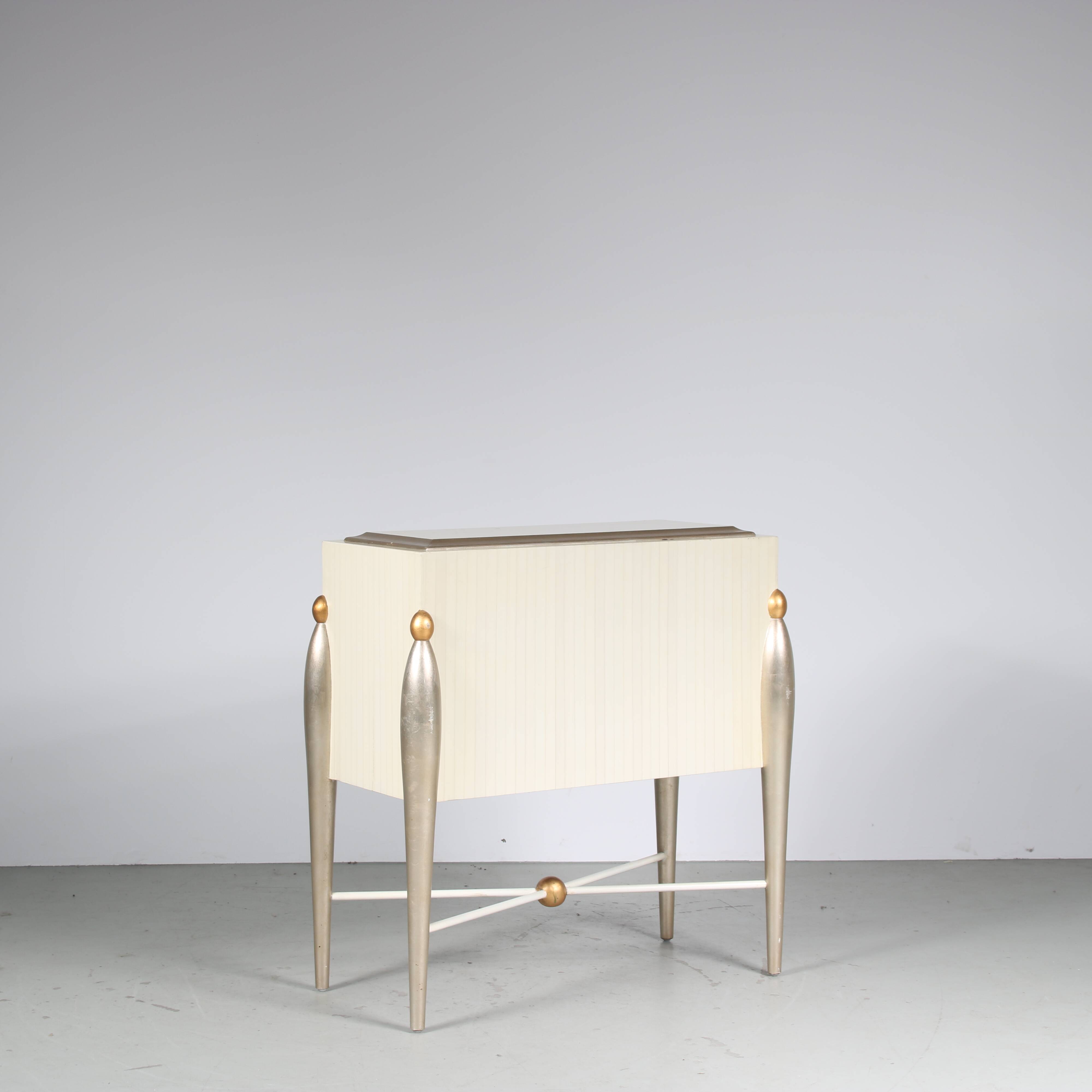 Drawer cabinet in memphis style, italy 1970