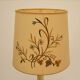 Grande lampe vintage en céramique (97 cm) à décor floral, années 1950