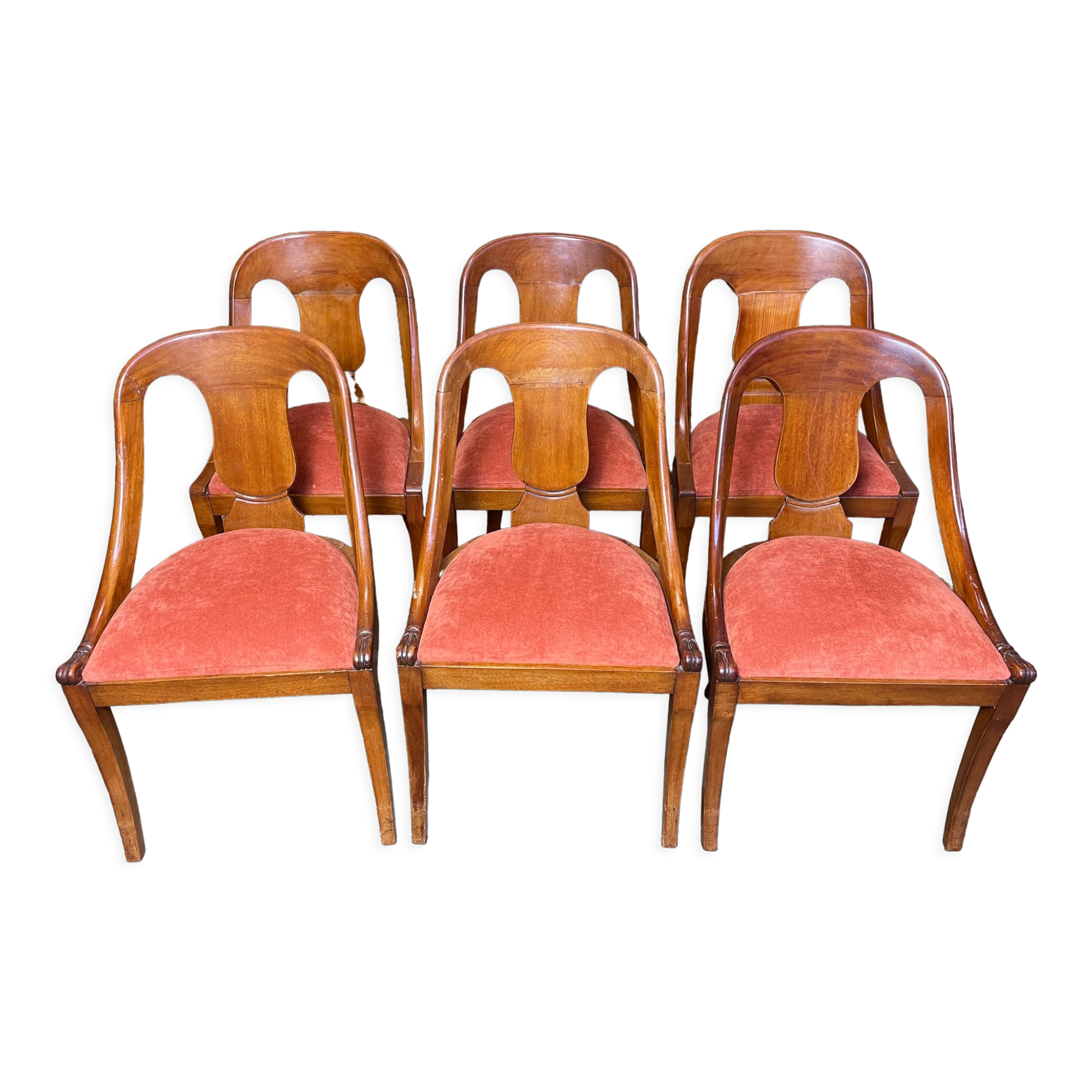 6 Empire style gondola chairs