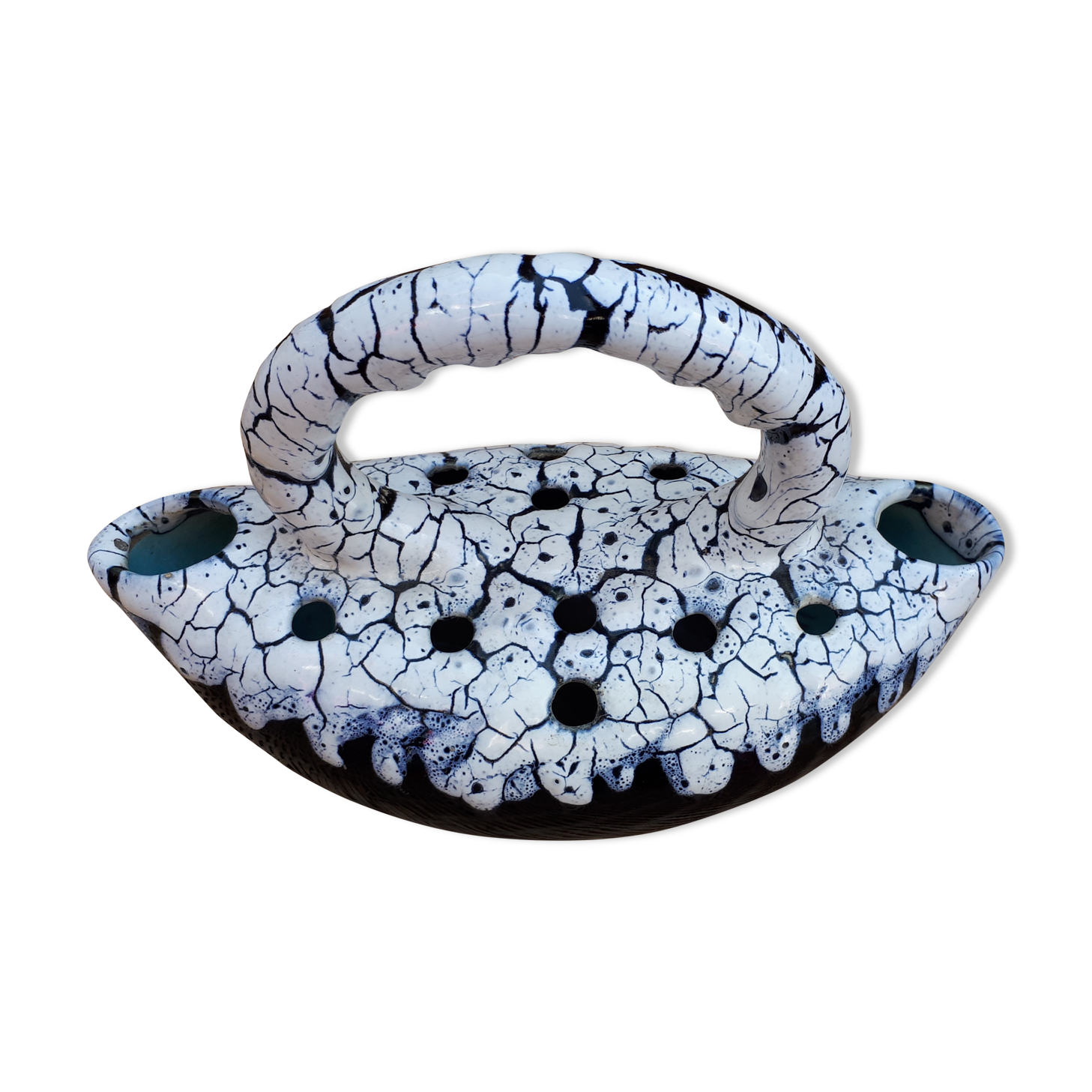 Flower vase style Fat Lava Vallauris