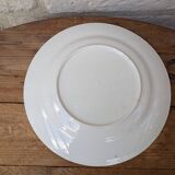 Ancienne assiette scène champêtre de couleur bleue