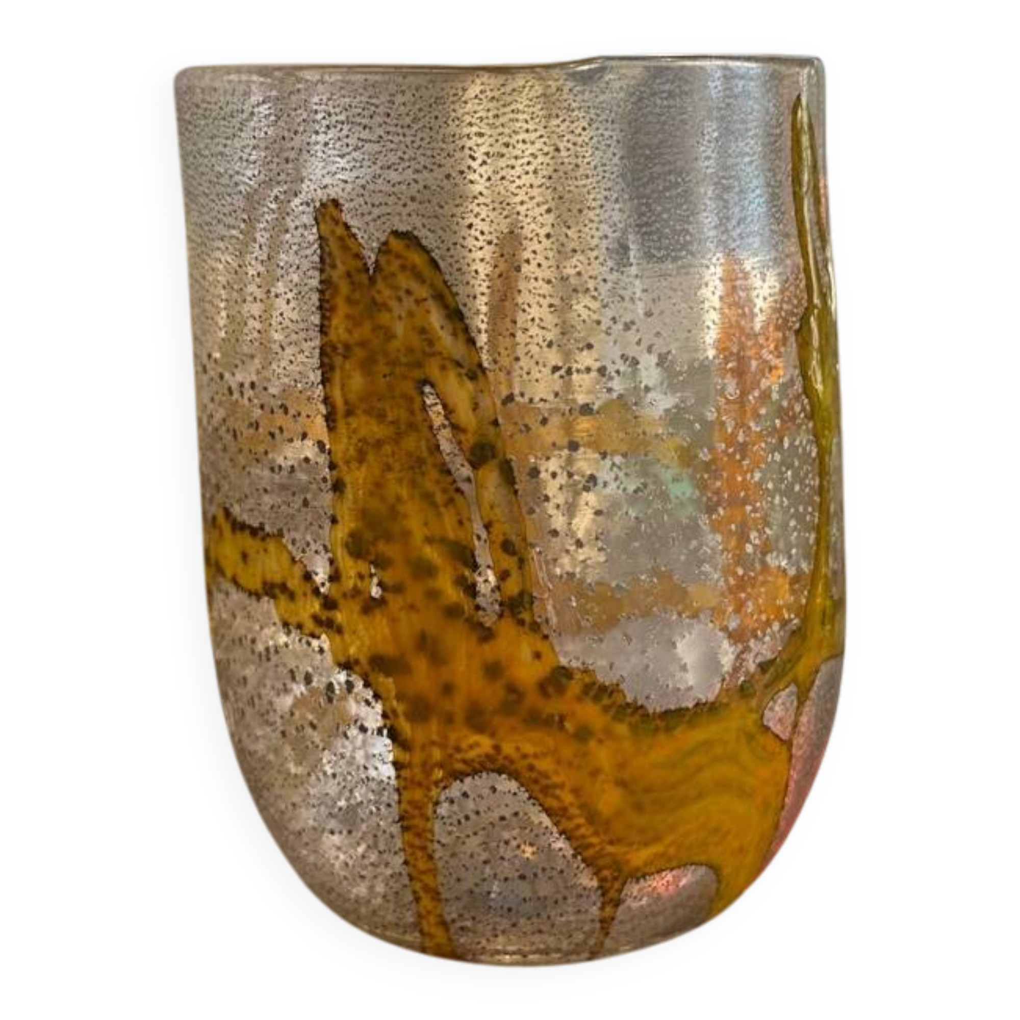 Set of 6 Murano glass glasses, handmade.