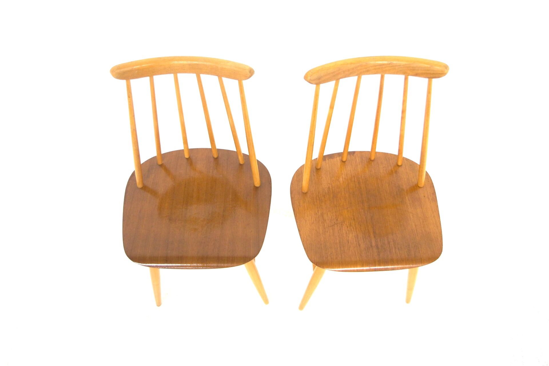 Set of 2 Scandinavian chairs "Fanett" by Ilmari Tapiovaara, Sweden, 1960