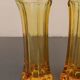 Set de 2 vases vintage 1950  jaune orangé