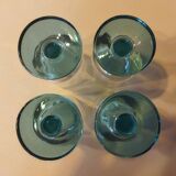 Four stemmed liqueur glasses 1970
