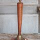Art deco wooden lamp base, vintage wooden lamp, table lamp