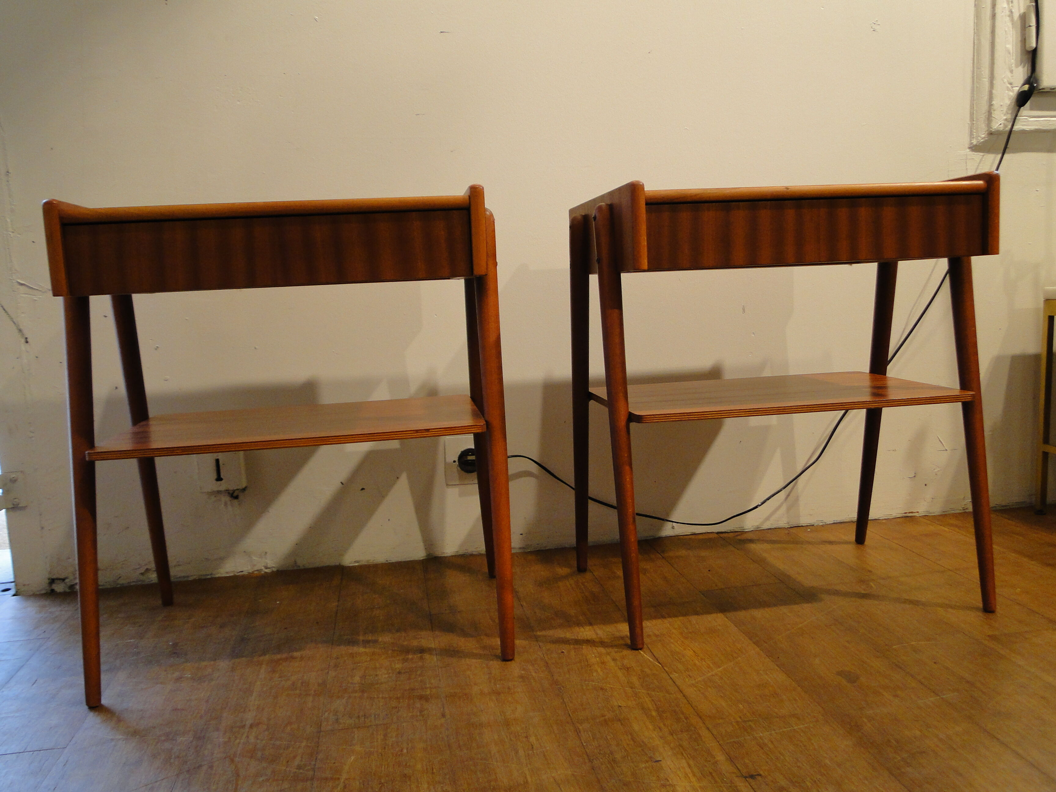 Teak bedside pair AB Carlstrom - Co Màbelfabrik 1960