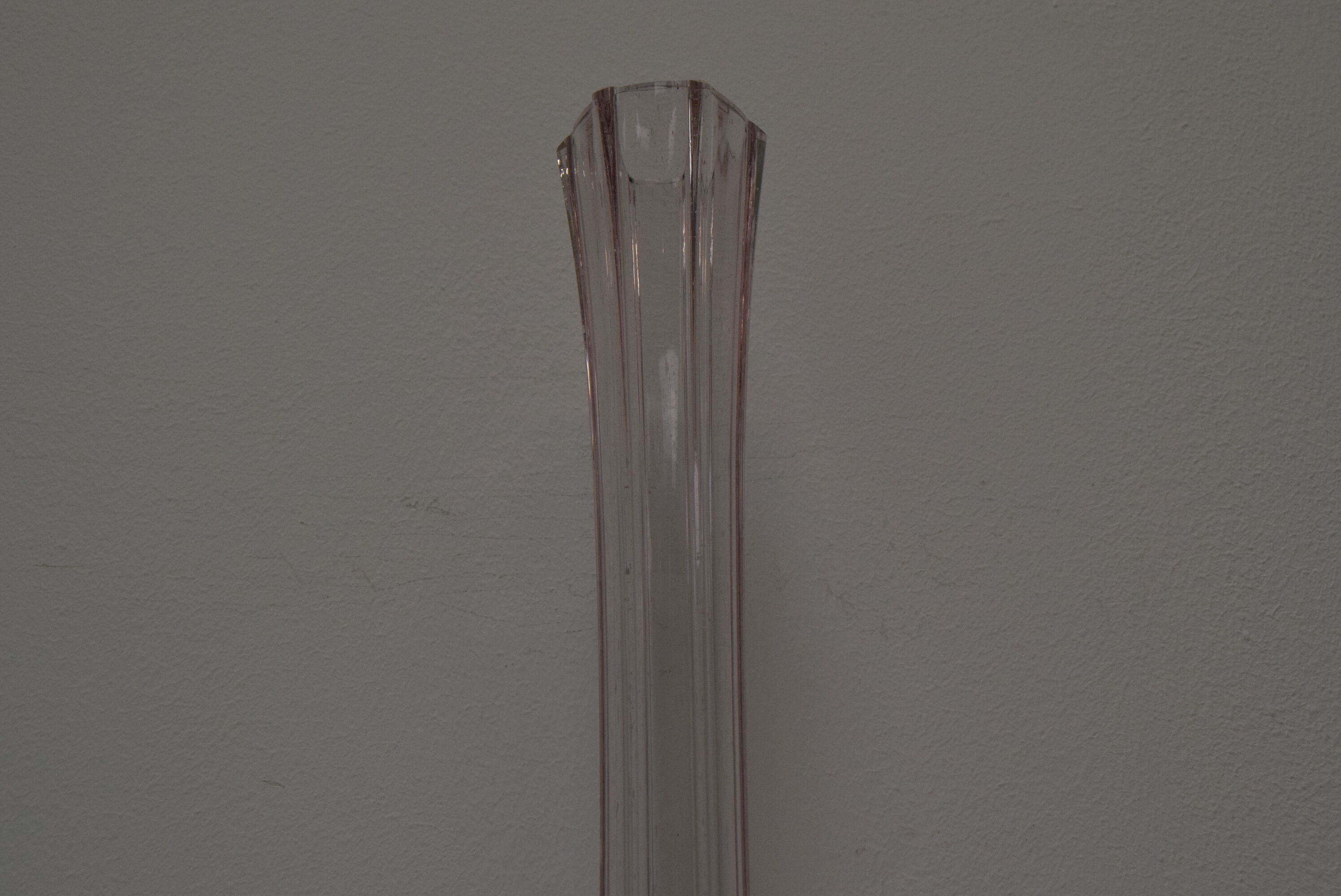 Art Czech glass vase, by Glasswork Novy Bor, 1950s
