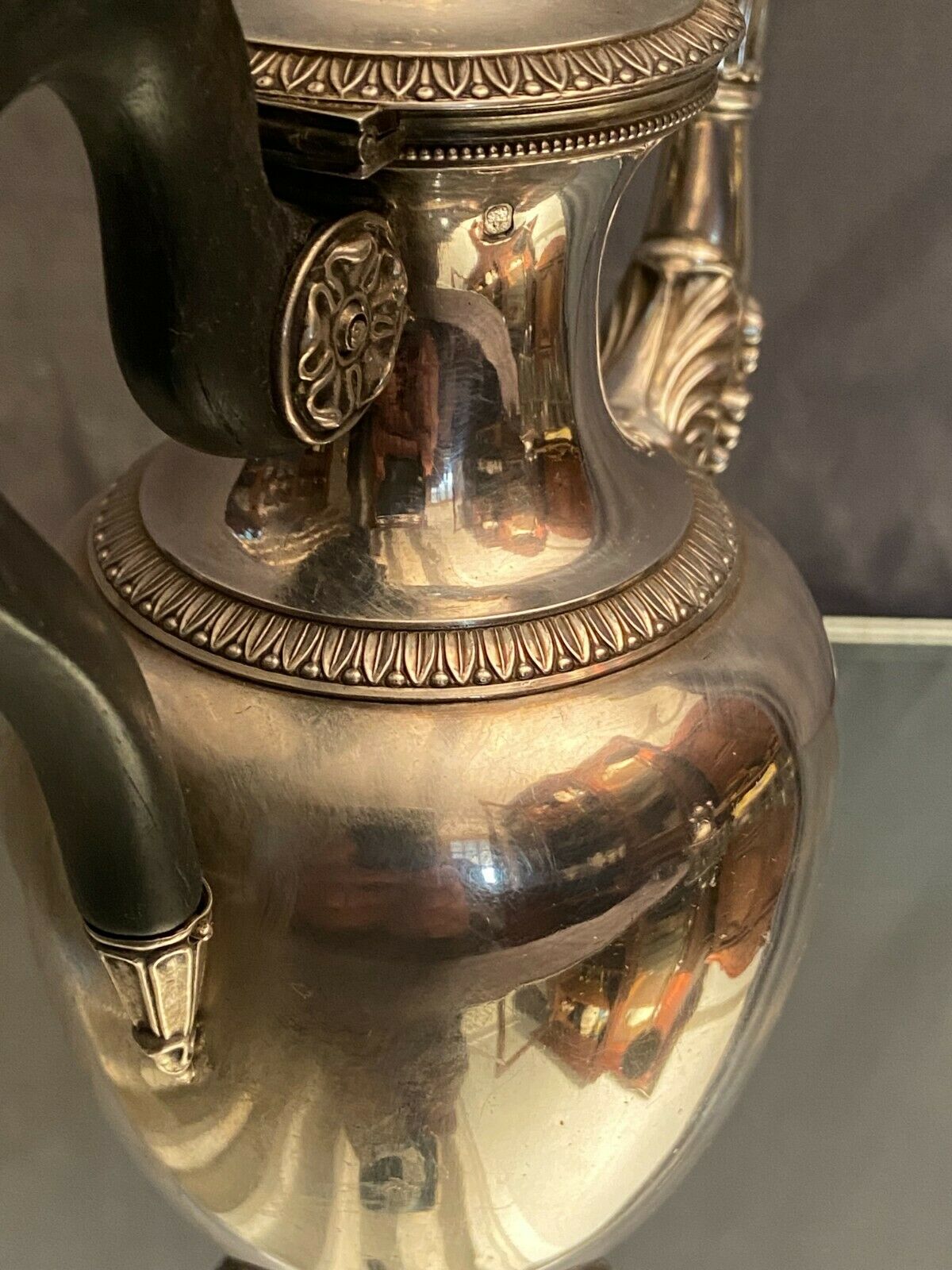 Solid silver coffee maker Old Early Nineteenth Empire Style