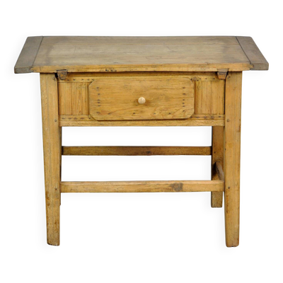 Table d'appoint en hêtre, vers 1900