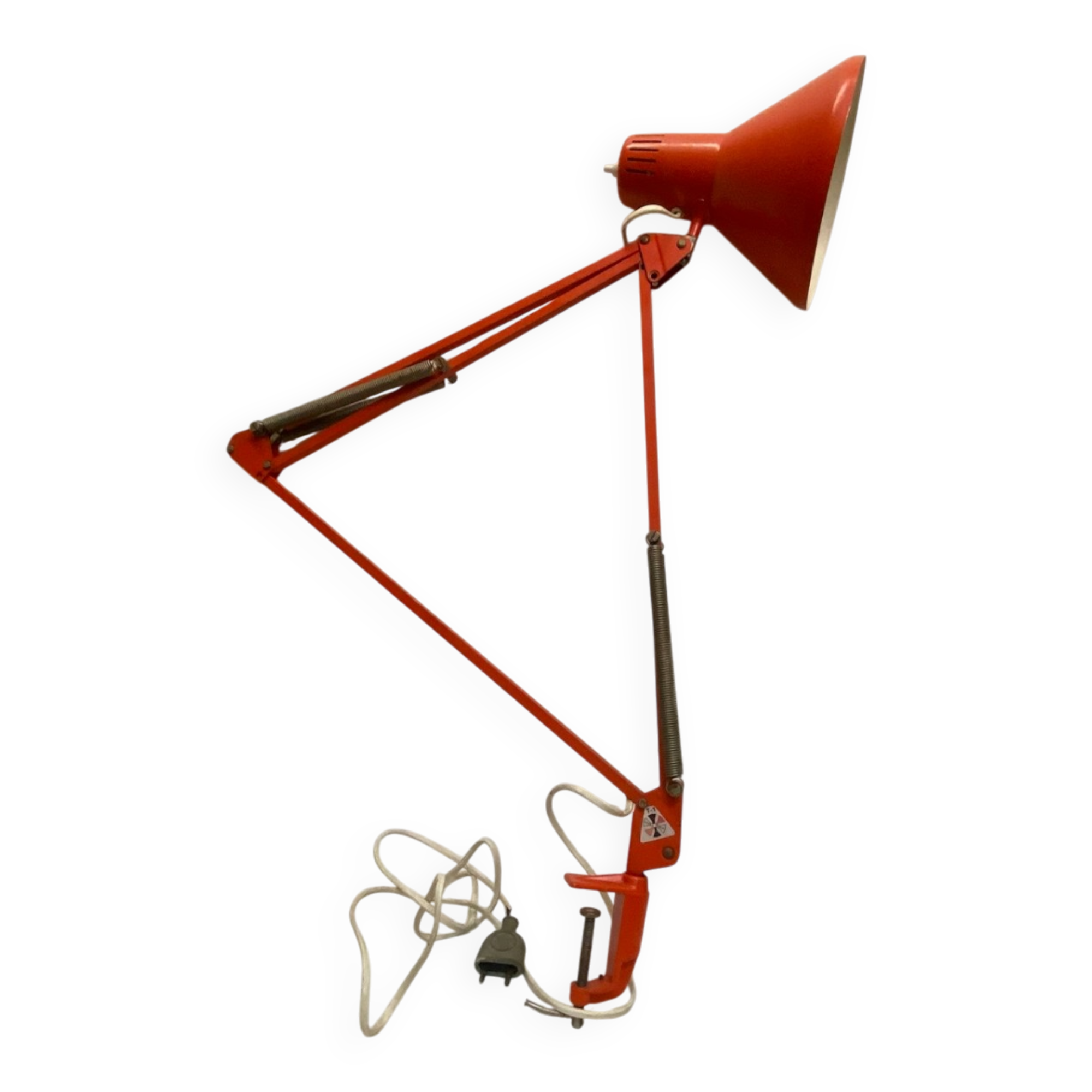 Orange architect's lamp, 1970