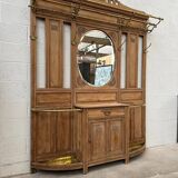 Grand vestiaire d’entrée en chêne Début XXème