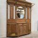 Large oak entrance hall wardrobe, early 20th century