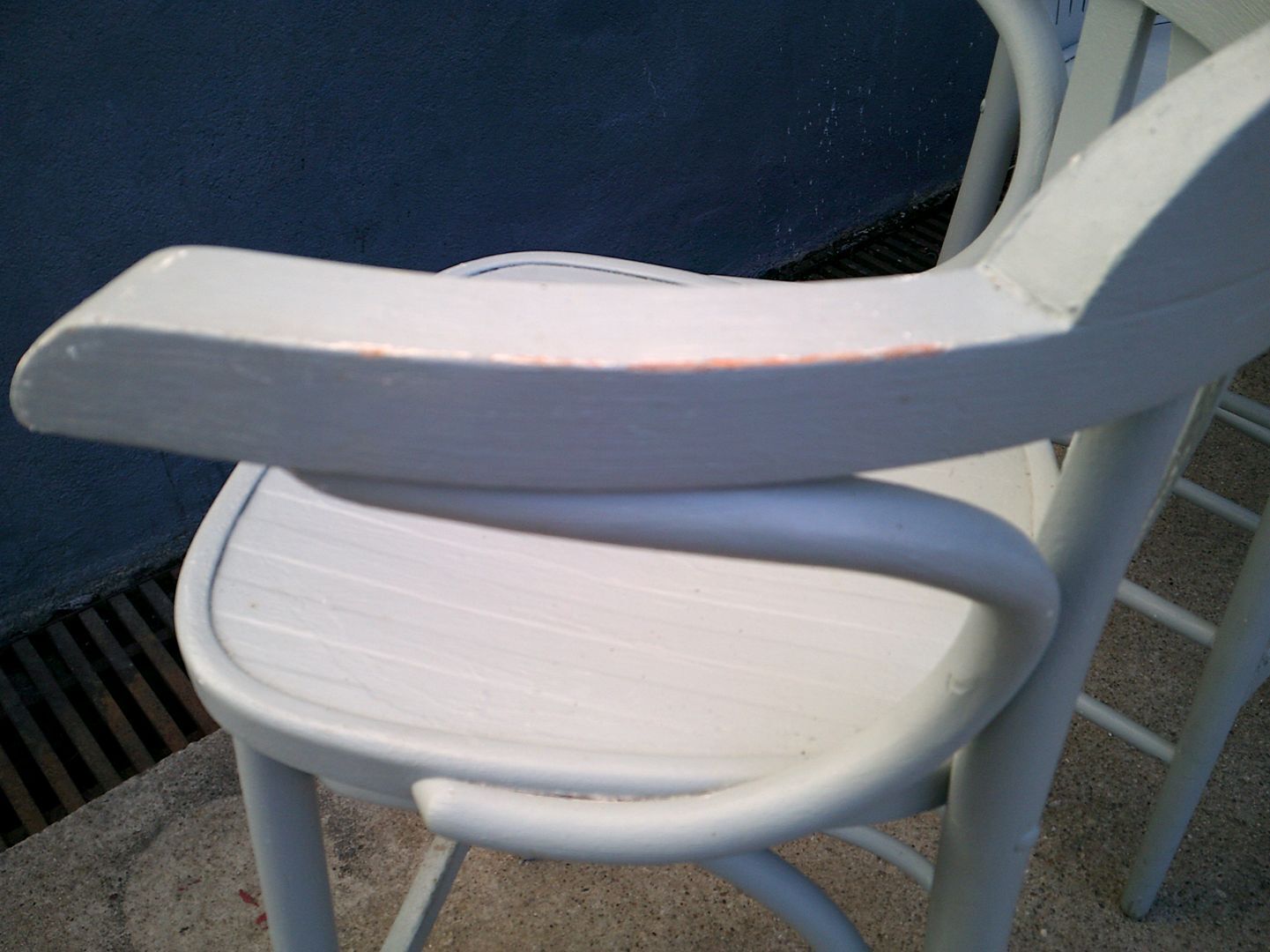 Set of 4 stools bistro in wood