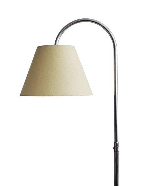 Bauhaus Chromed Floor Lamp by Robert Slezak for Slezak, 1930s