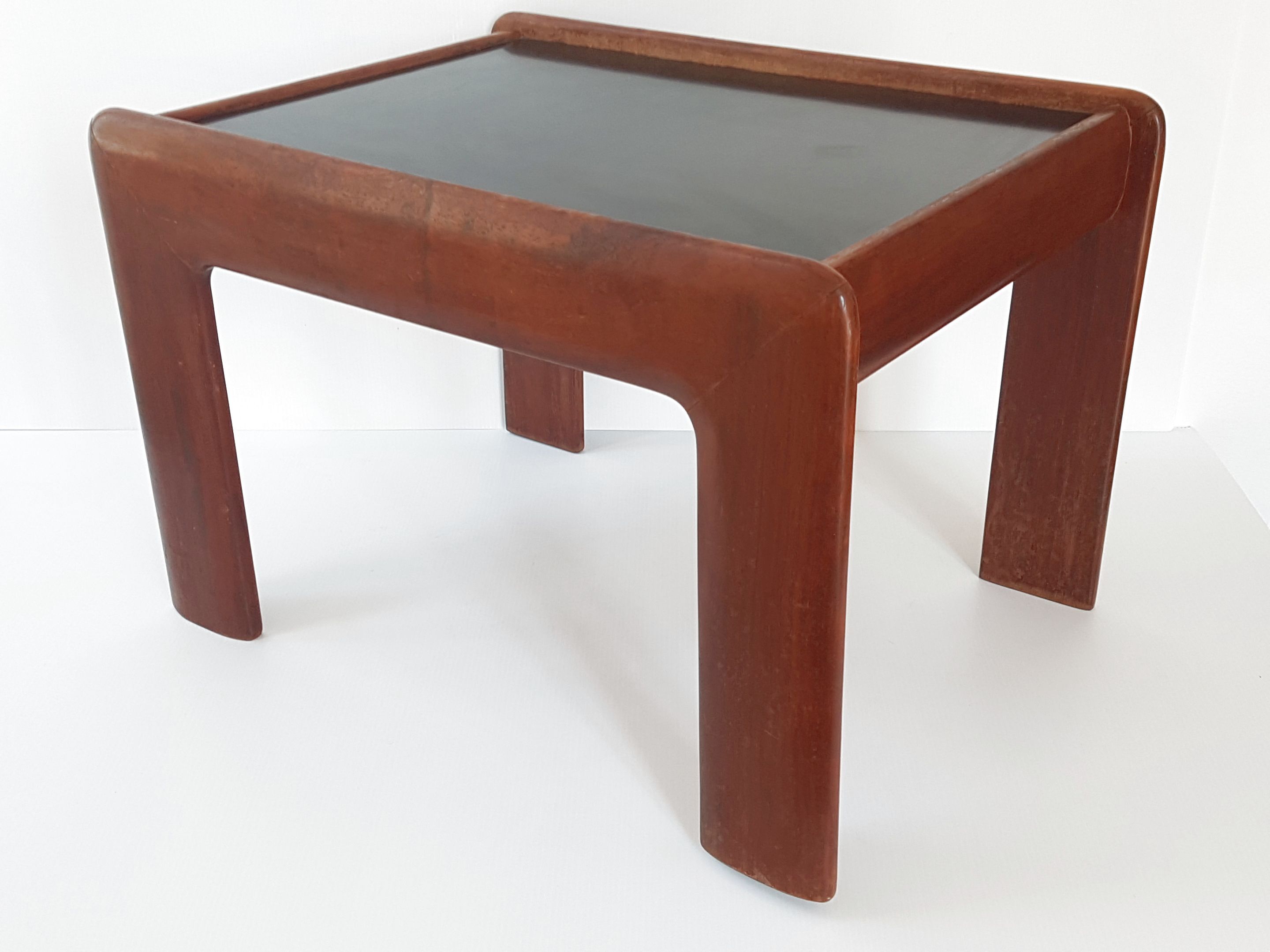 Vintage solid teak side table 1960