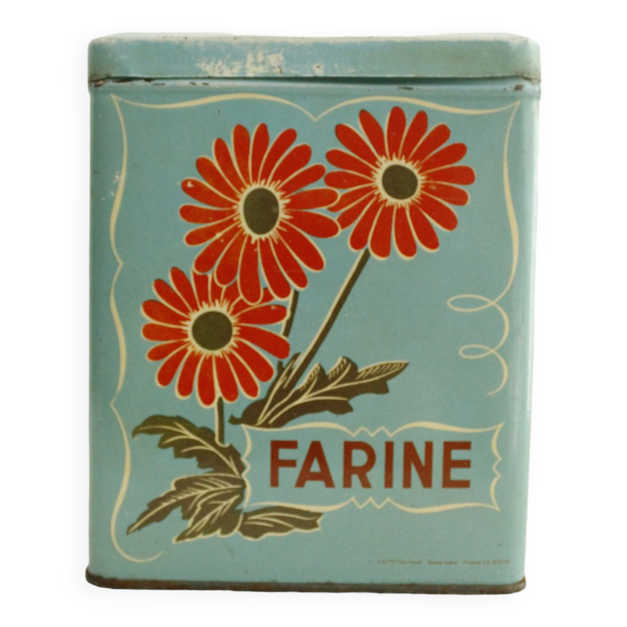 Old metal box "Vichy-Prunelle"