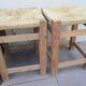 Lot de 4 tabouret corde vintage