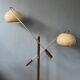 Vintage dijkstra mushroom swing arm space age floor lamp
