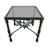 Table basse, plateau en verre