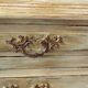 Beige and rust chest of drawers