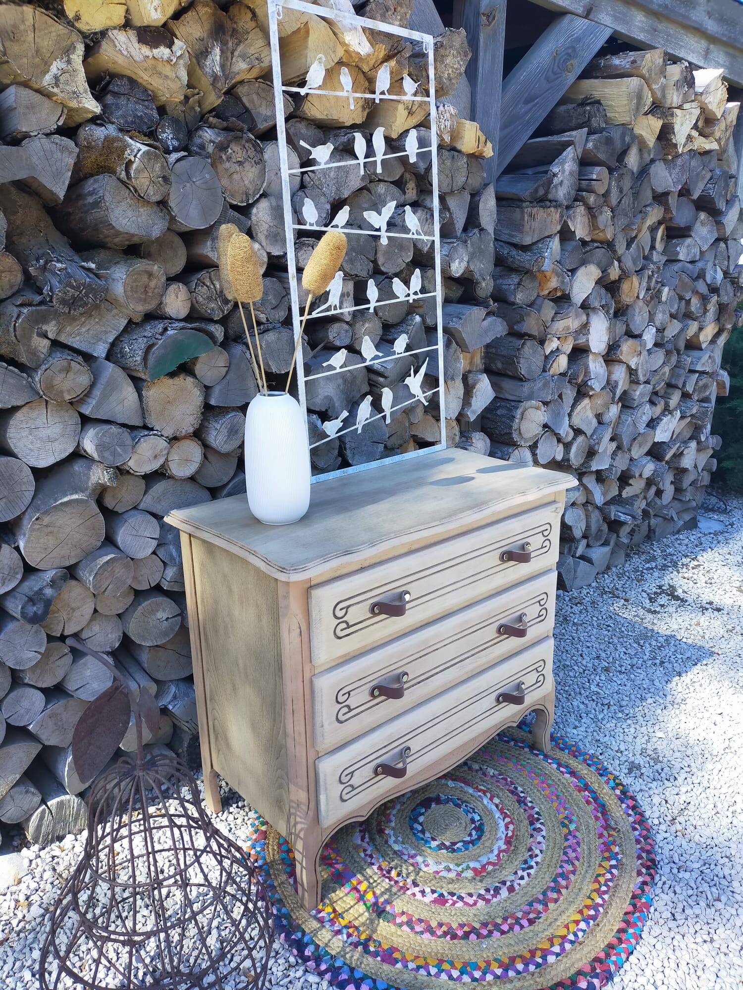 renovated wooden chest of drawers