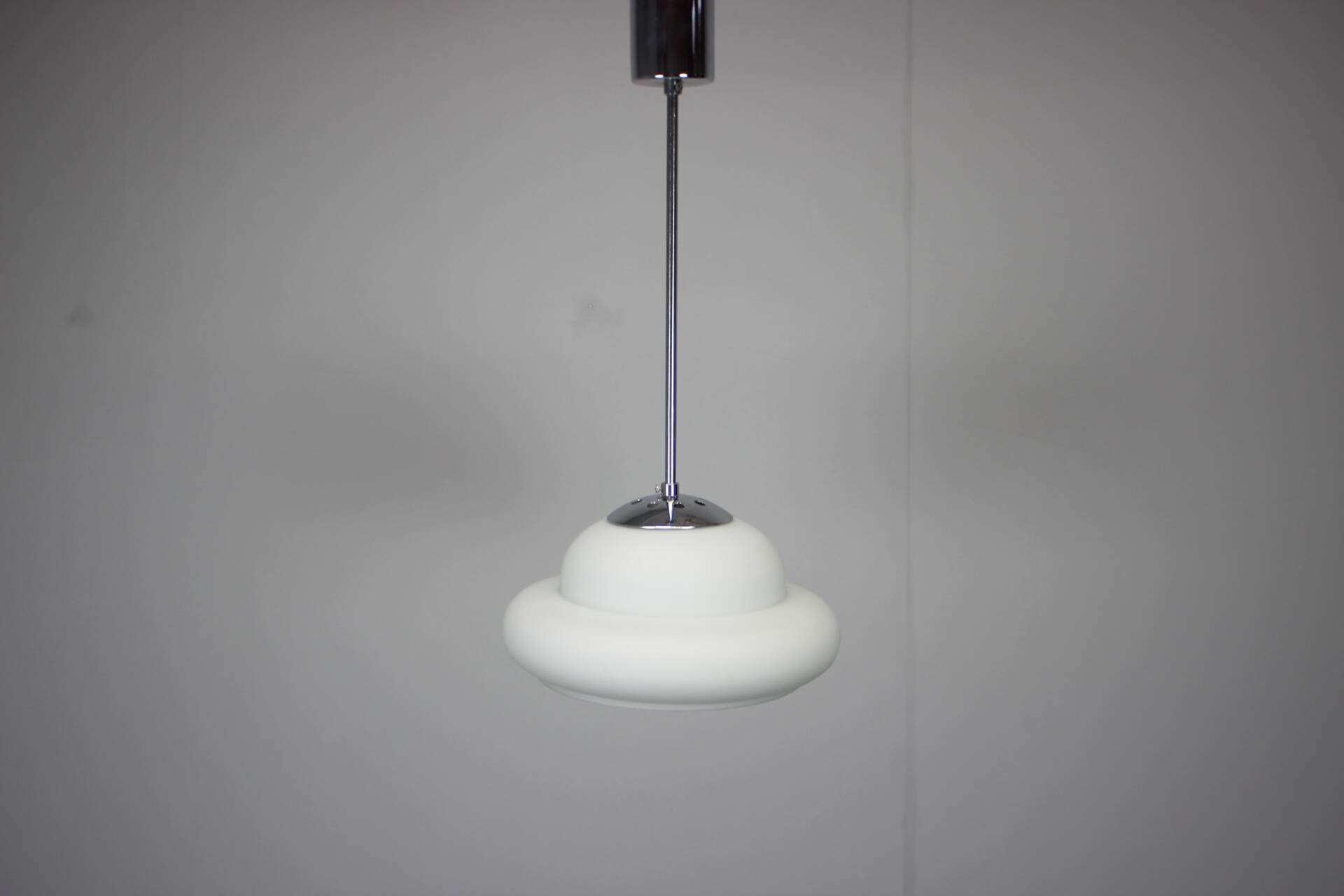 Mid-Century Chrome Pendant, 1960s, Czechoslovakia