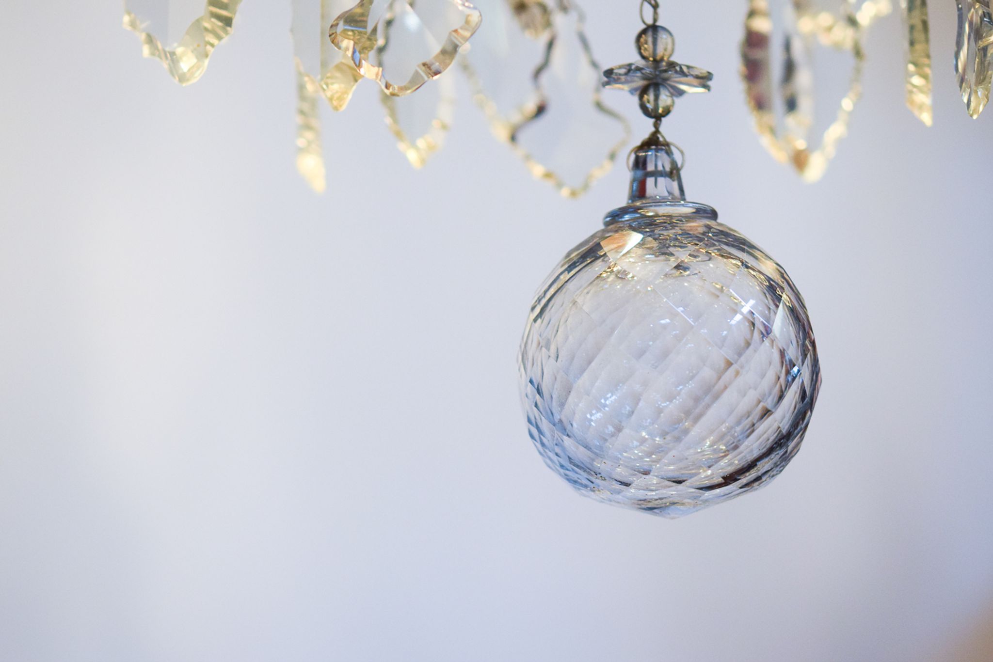 Classic French chandelier with grapevines