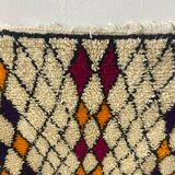 Handcrafted Moroccan Berber carpet 190 x 100 CM