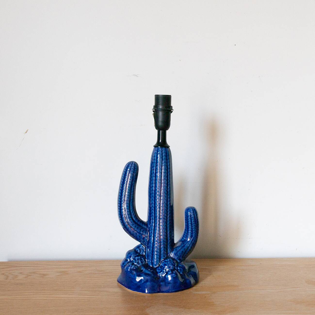Lampe céramique cactus circa 1990