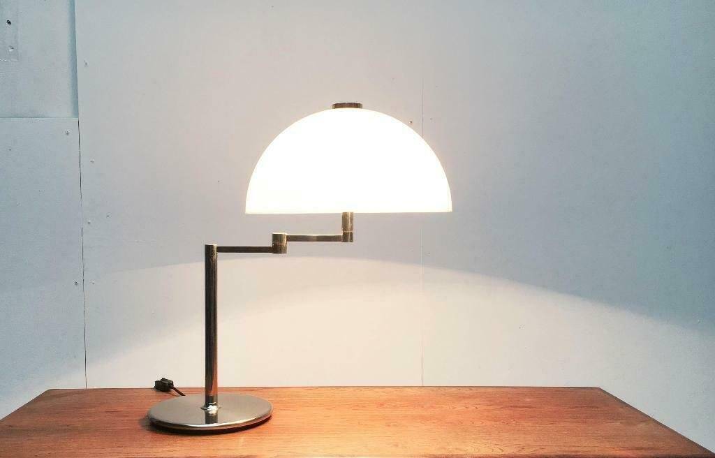 Table lamp model Schwenkomat from the mid-century space age by the SLZ team for Swisslamps International, 1960s.