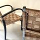 Scandinavian armchair in wood and rope by Axel Larsson, 1950