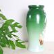 Opaline glass vase, hand painted, 1960