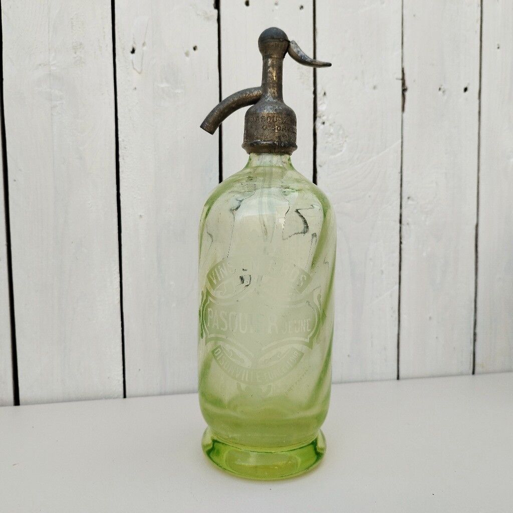 Siphon ancien eau de seltz Pasquier Oisonville Oysonville