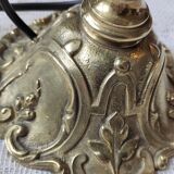 Bronze lamp and globe