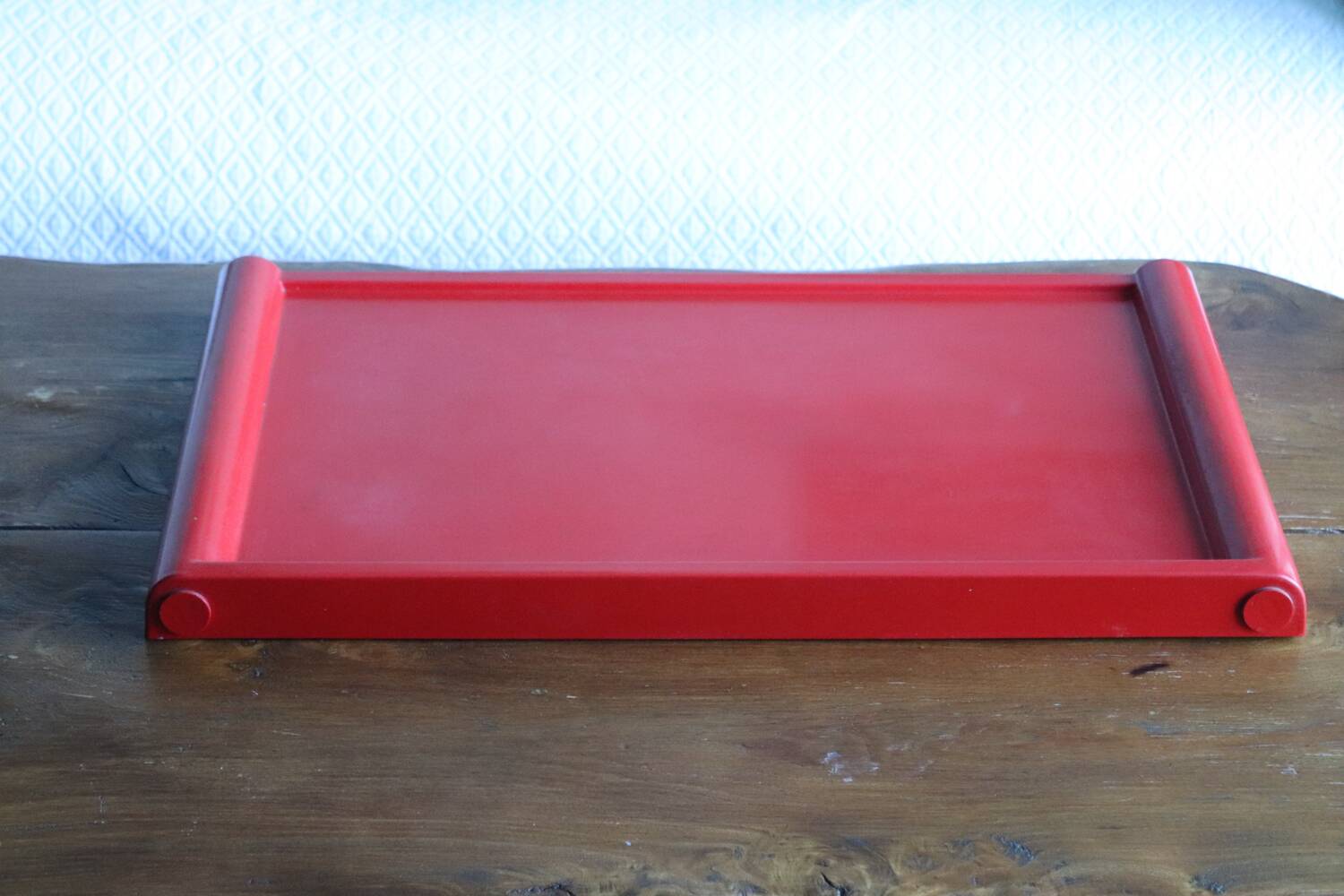 Folding tray Guzzini red – design Luigi Massoni – Italy, 1970s