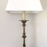 High brass table lamp