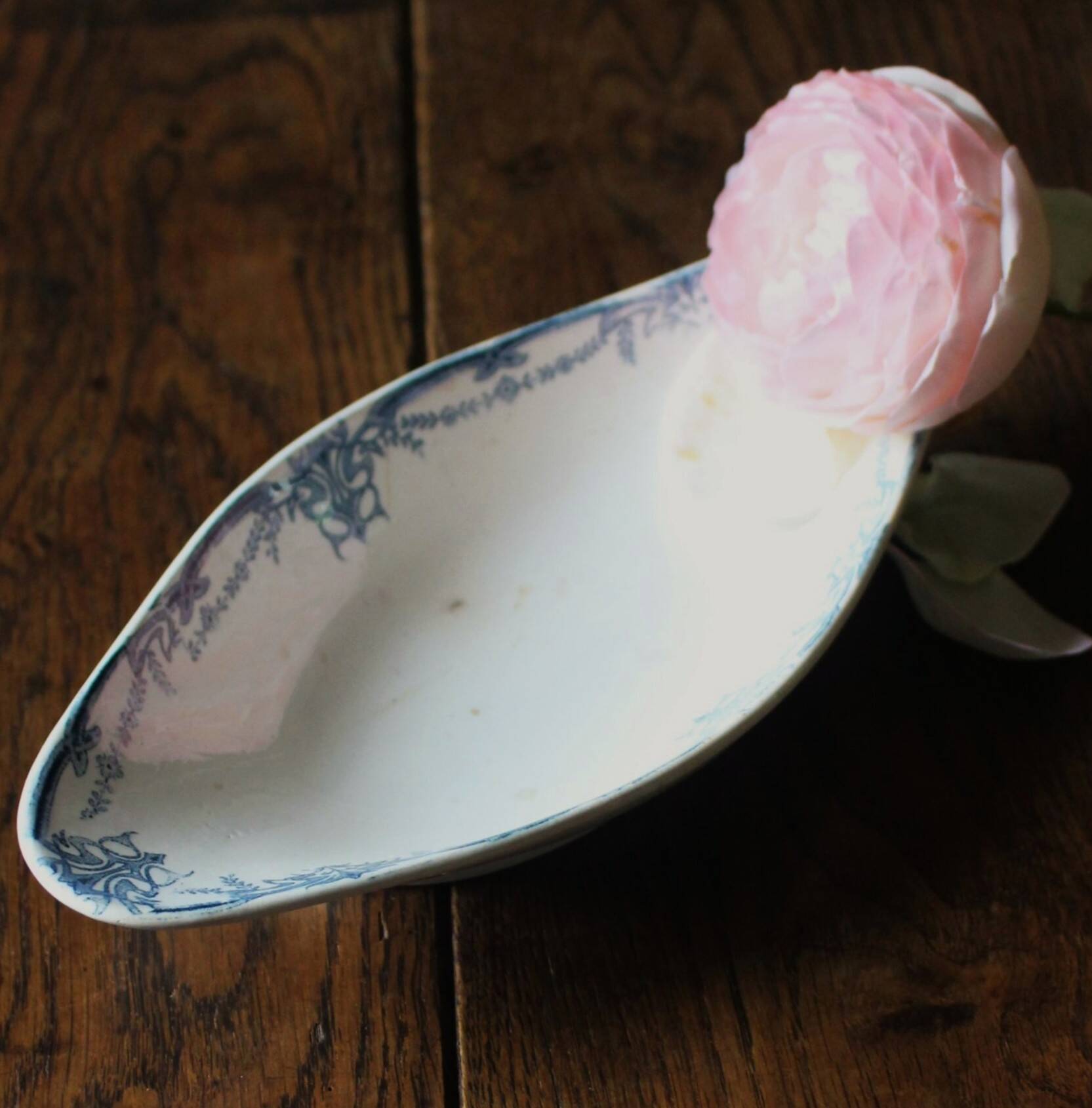 Blue Sarreguemines Vaucluse Ironstone Plate