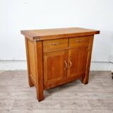 Solid oak chopping block buffet