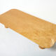 Very large coffee table maple brass Giovanni Offredi Saporiti 1980