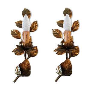 Duo d'appliques florales