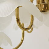 Mid-century Glass Chandelier,1970's.
