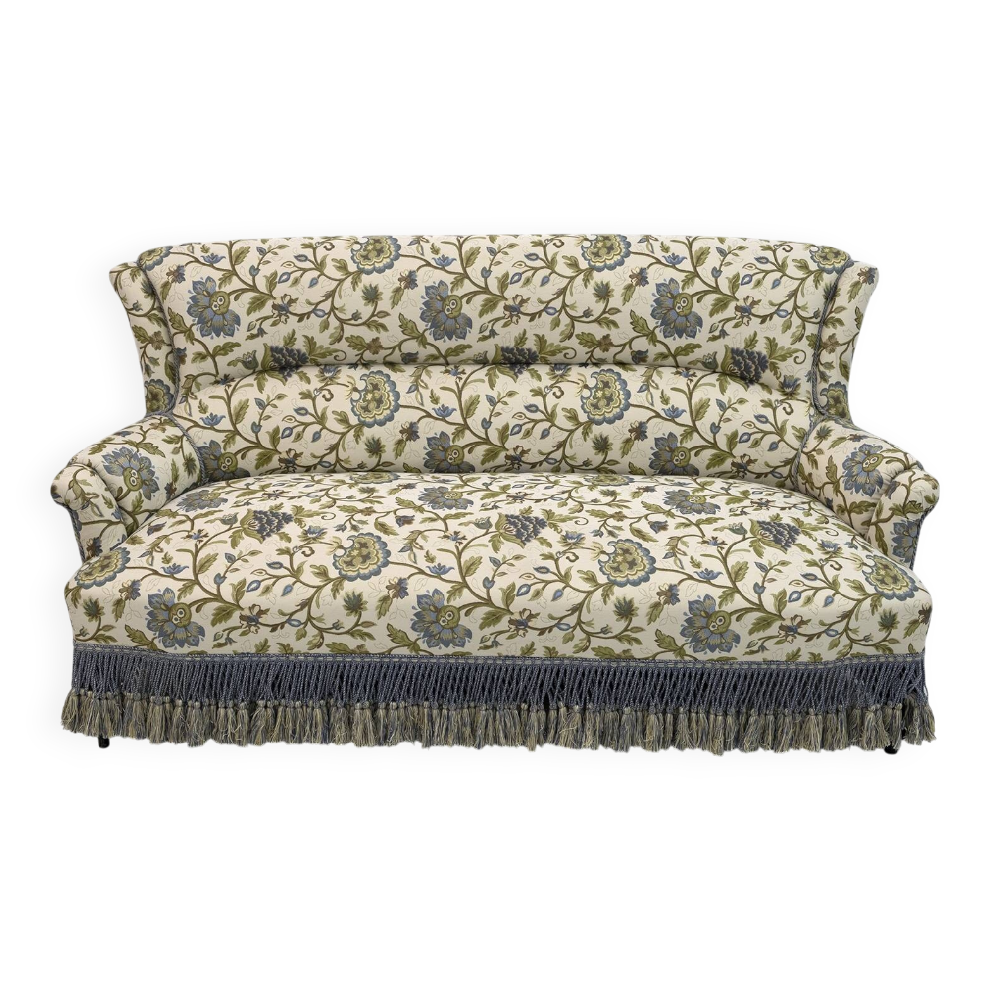 Rare 19th Century Napoleon III Brocade Sofa 1870