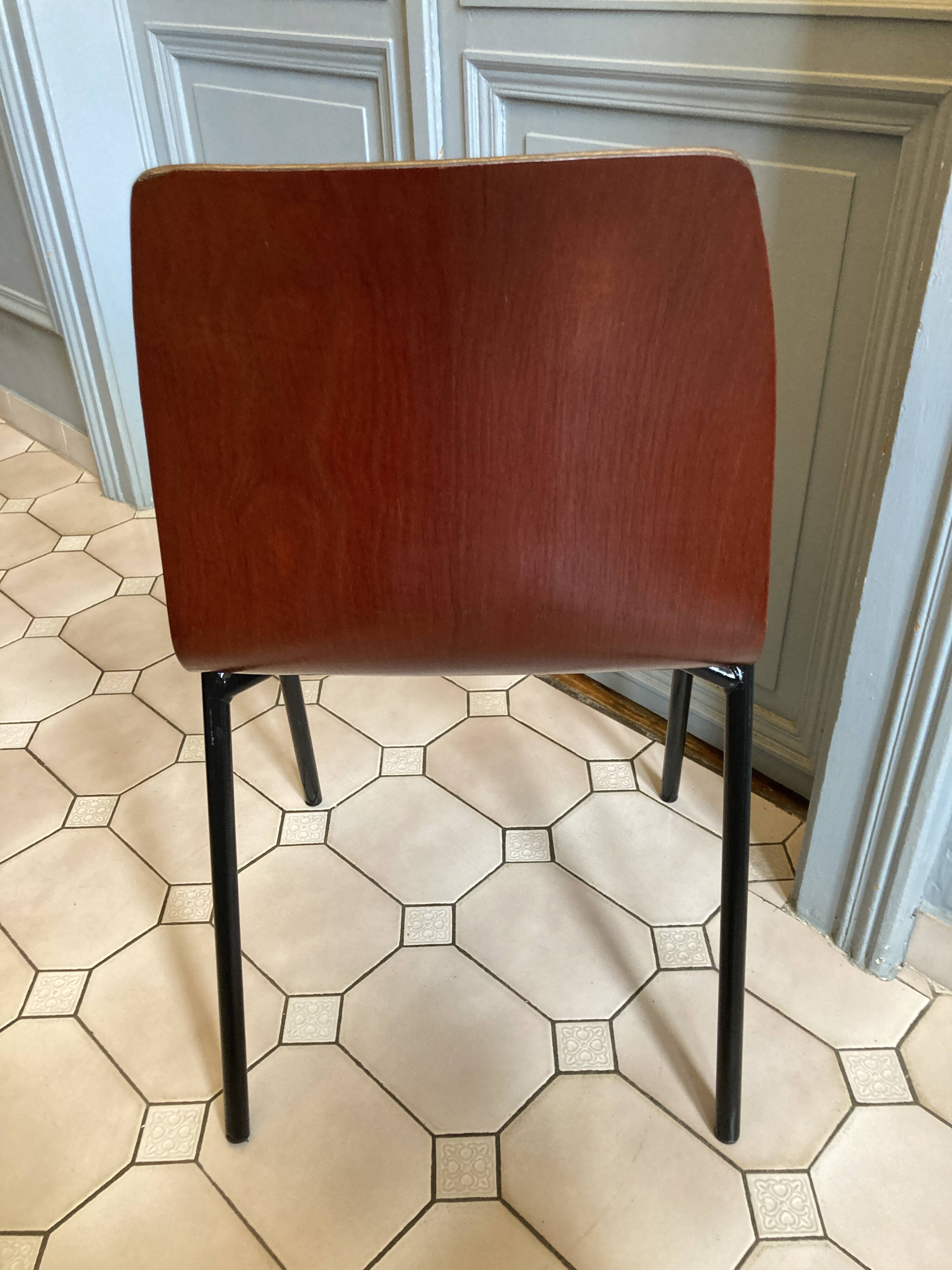 Set of 4 Pagholz Pagwood chairs 1960 – Restoration 2025