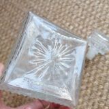 Old glass whisky decanter