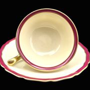 Set of three antique Thomas Bavaria cups – Ivory porcelain